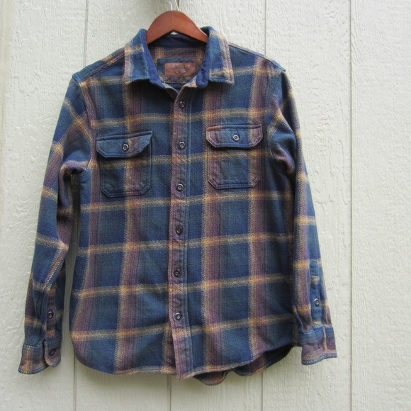 ORVIS‎ Flannel Tartan Long-sleeved Shirt Men's M Button Up 4 Pockets Workwear - Picture 1 of 14